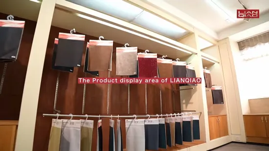 Couro sintético PU com relevo clássico da moda para estofamento de móveis