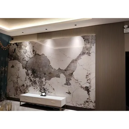 Painel de parede de bambu, decoração de interiores, painel de parede de mármore, decoração para casa