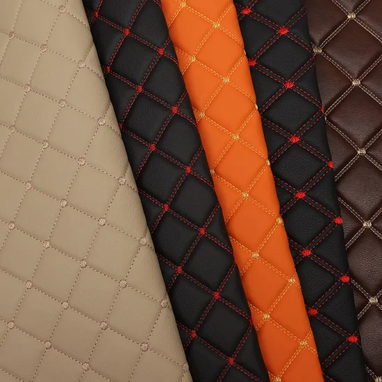 Couro PU e PVC acessível para carros e móveis elegantes