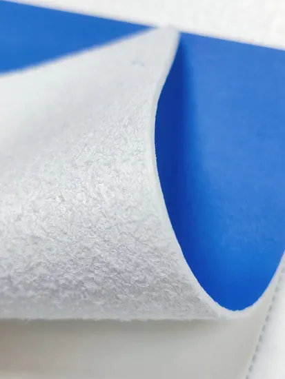 Tecido de couro sintético 100% PU/PVC para calçados e móveis