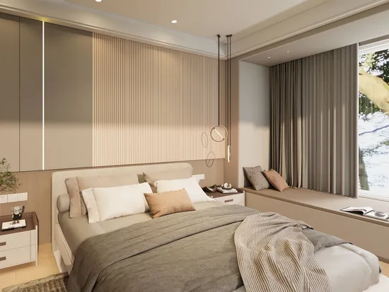 Revestimento de parede interno com textura de madeira, preço de atacado, painel de parede canelado WPC para decoração de interiores