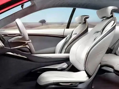 Assento de carro de luxo em silicone com interior em couro, sem